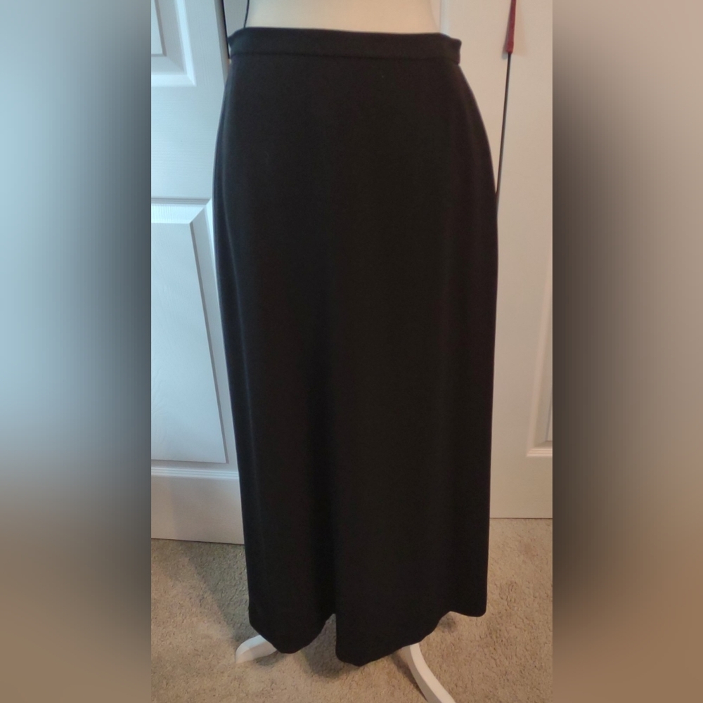 Vintage Black Maxi Skirt by Koret of California | Long Full Black Skirt | Label